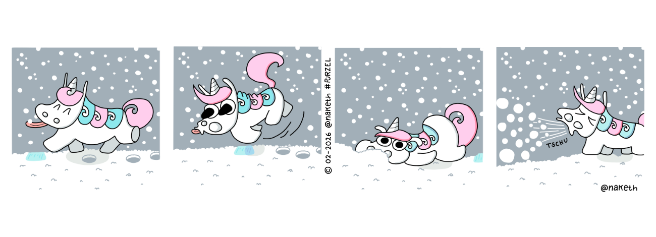 Purzel, das tollpatschige Einhorn